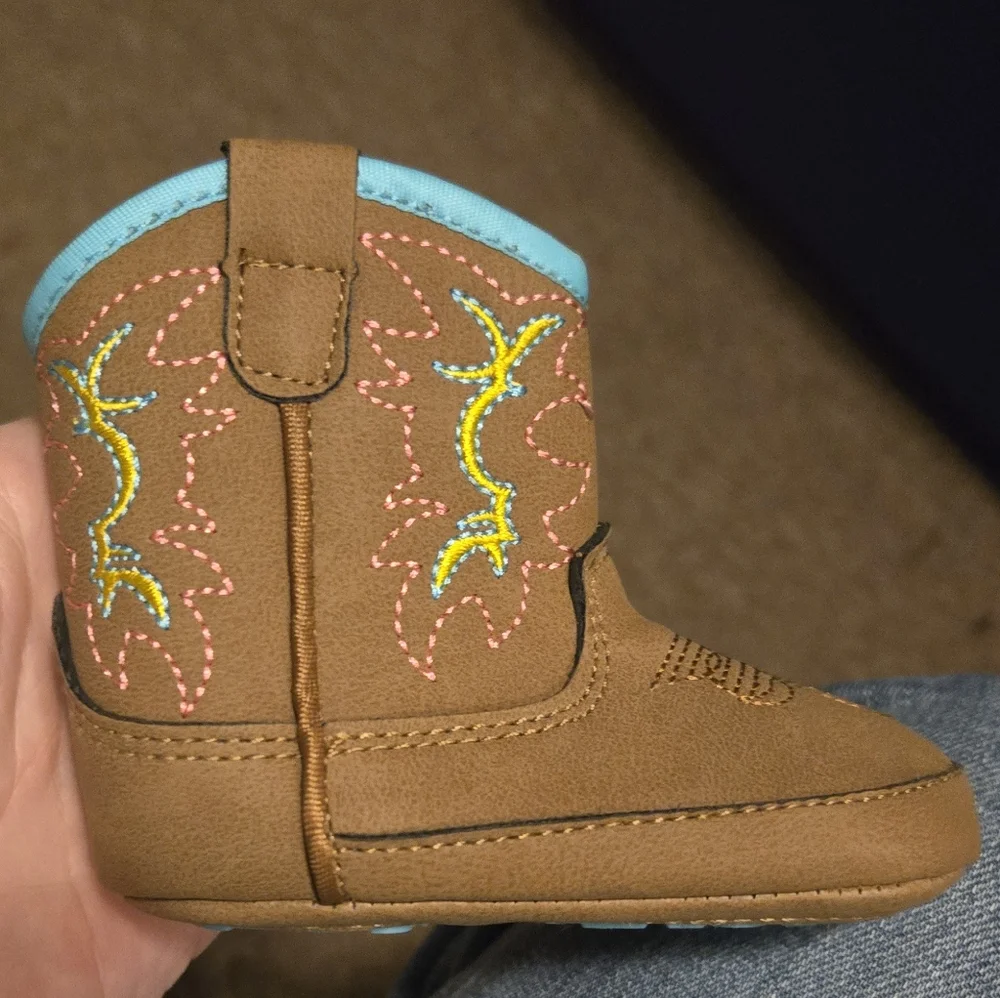 IUV Baby Western Cowboy Boots Non-slip Unisex Size 01